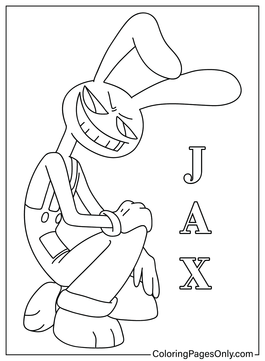 Kleurplaat Jax van Jax