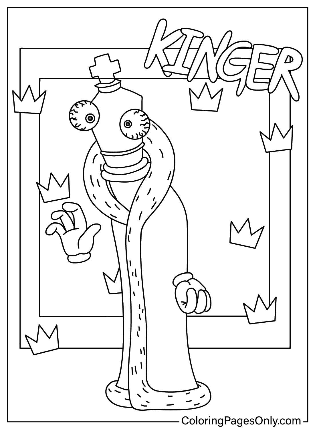 Desenho para colorir Kinger de Kinger