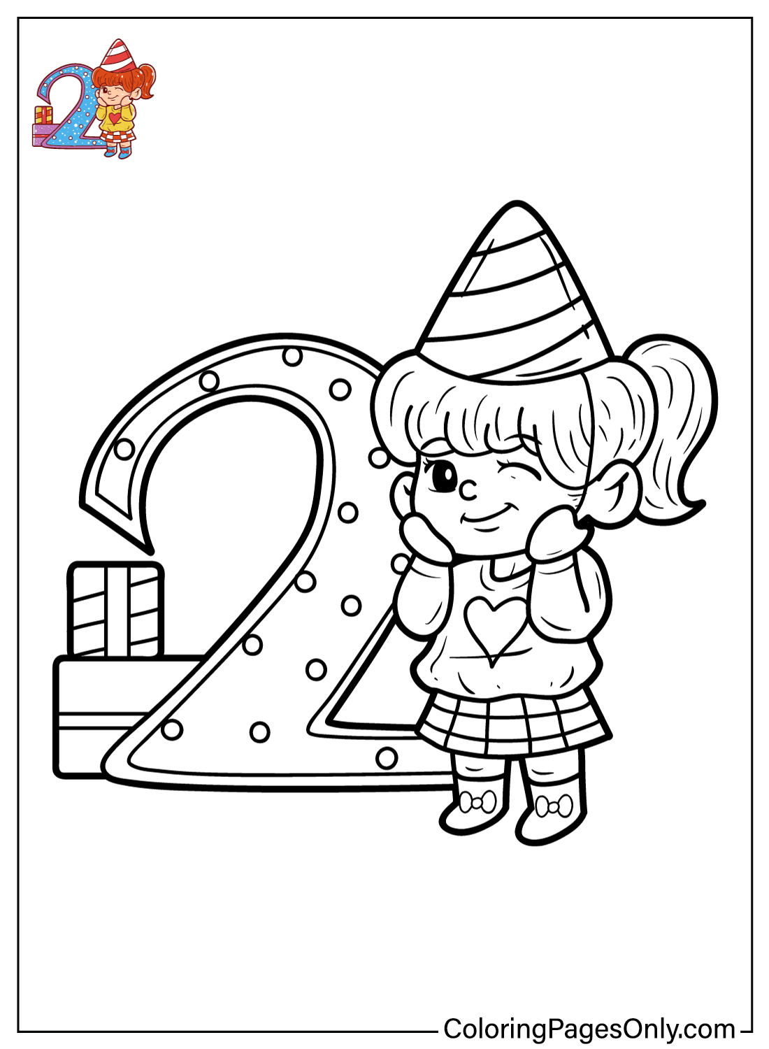 Coloring Page Number Printable