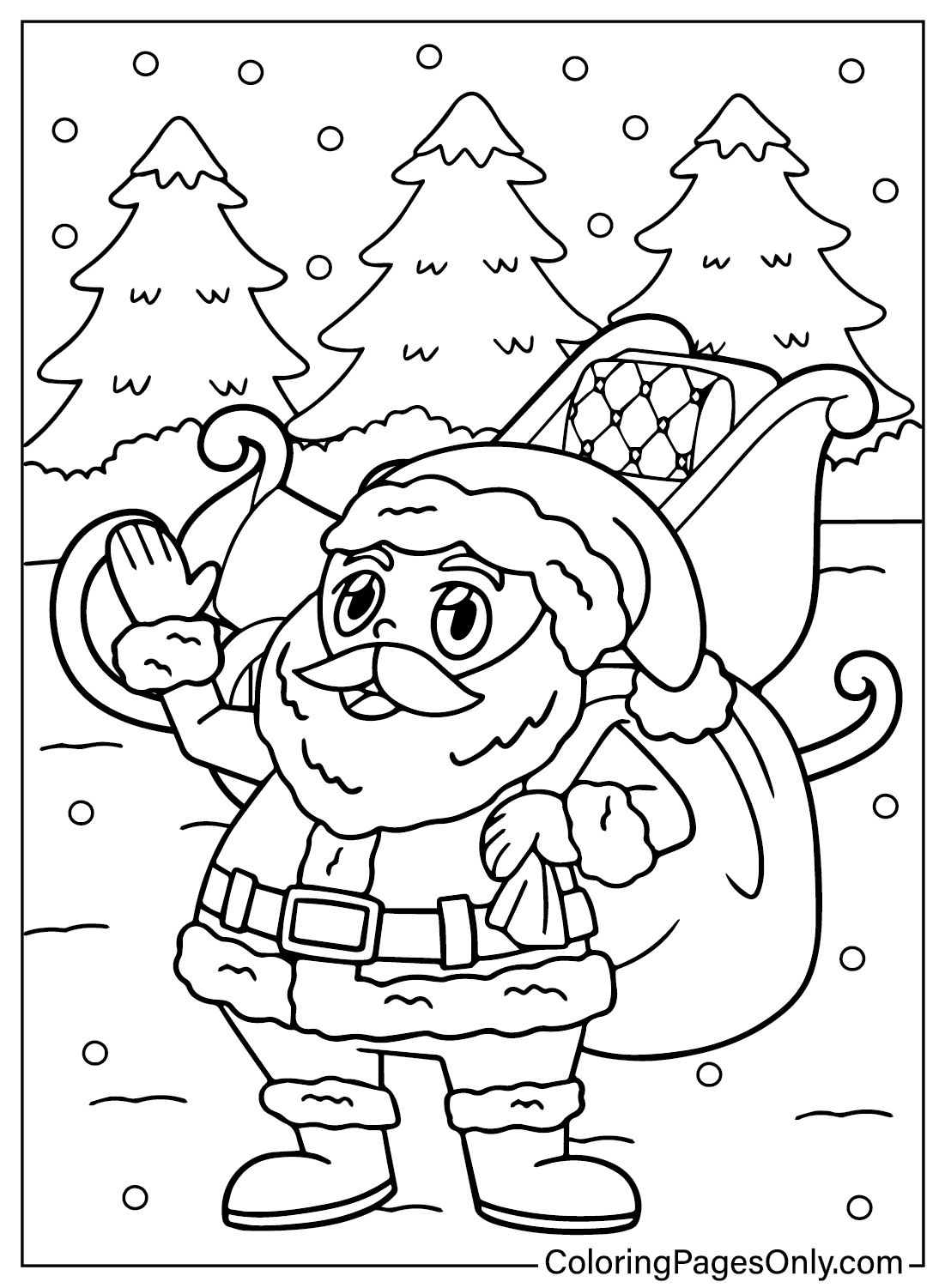 Coloring Page Santa Claus