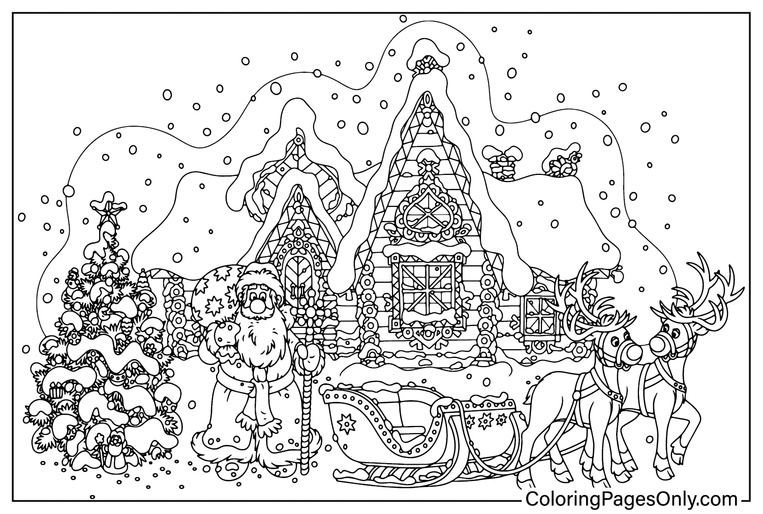 Coloring Page Winter