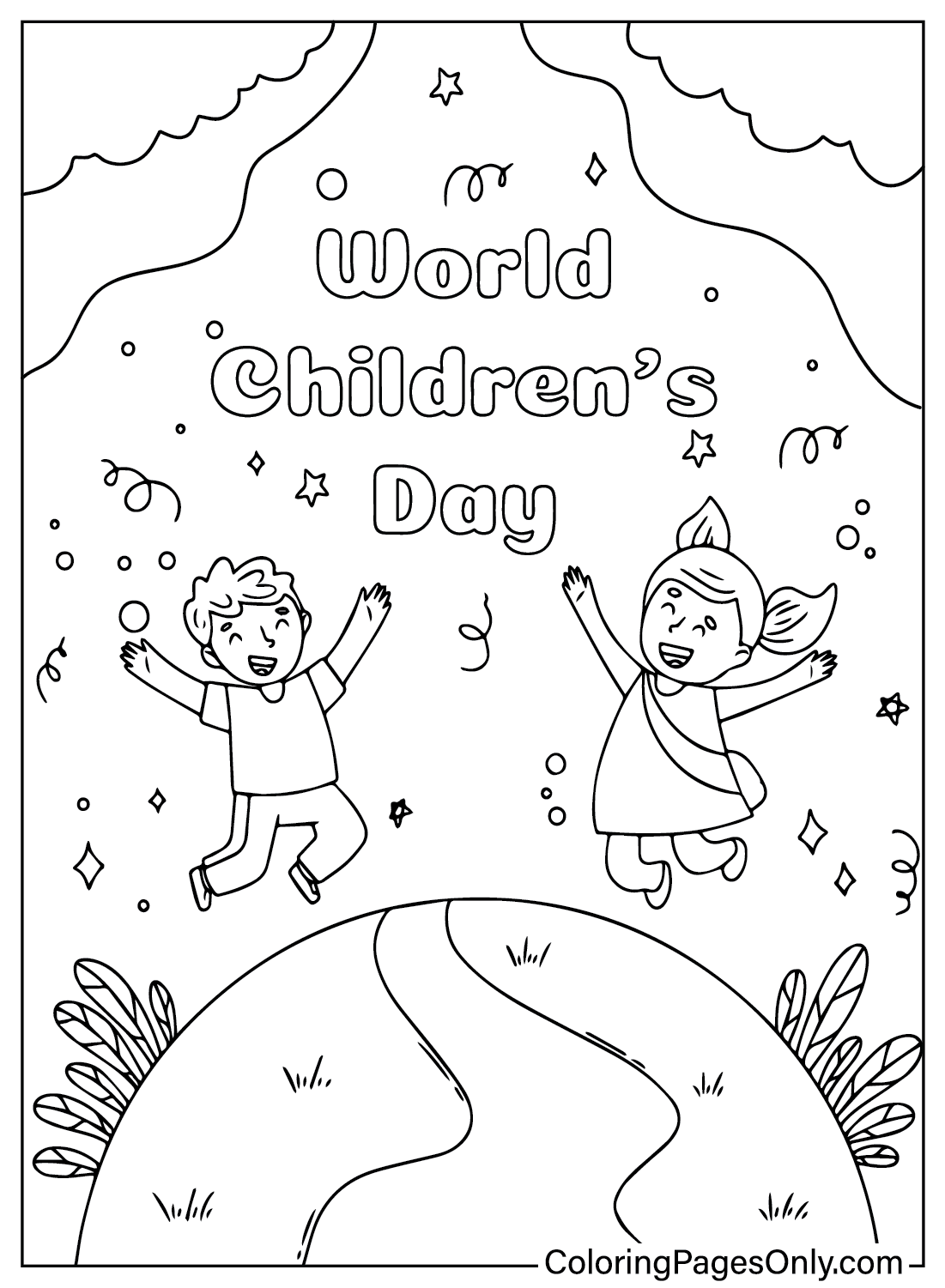 Coloring Page World Children’s Day