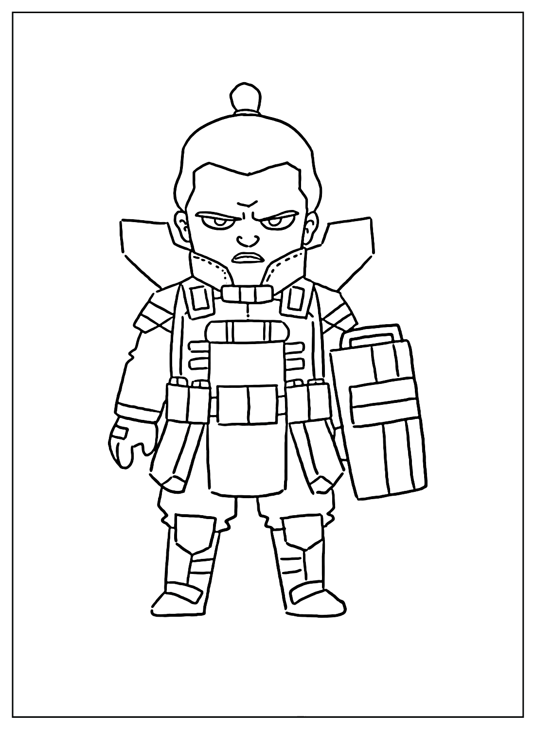 Coloring Pages Gibraltar Apex Legends from Apex Legends