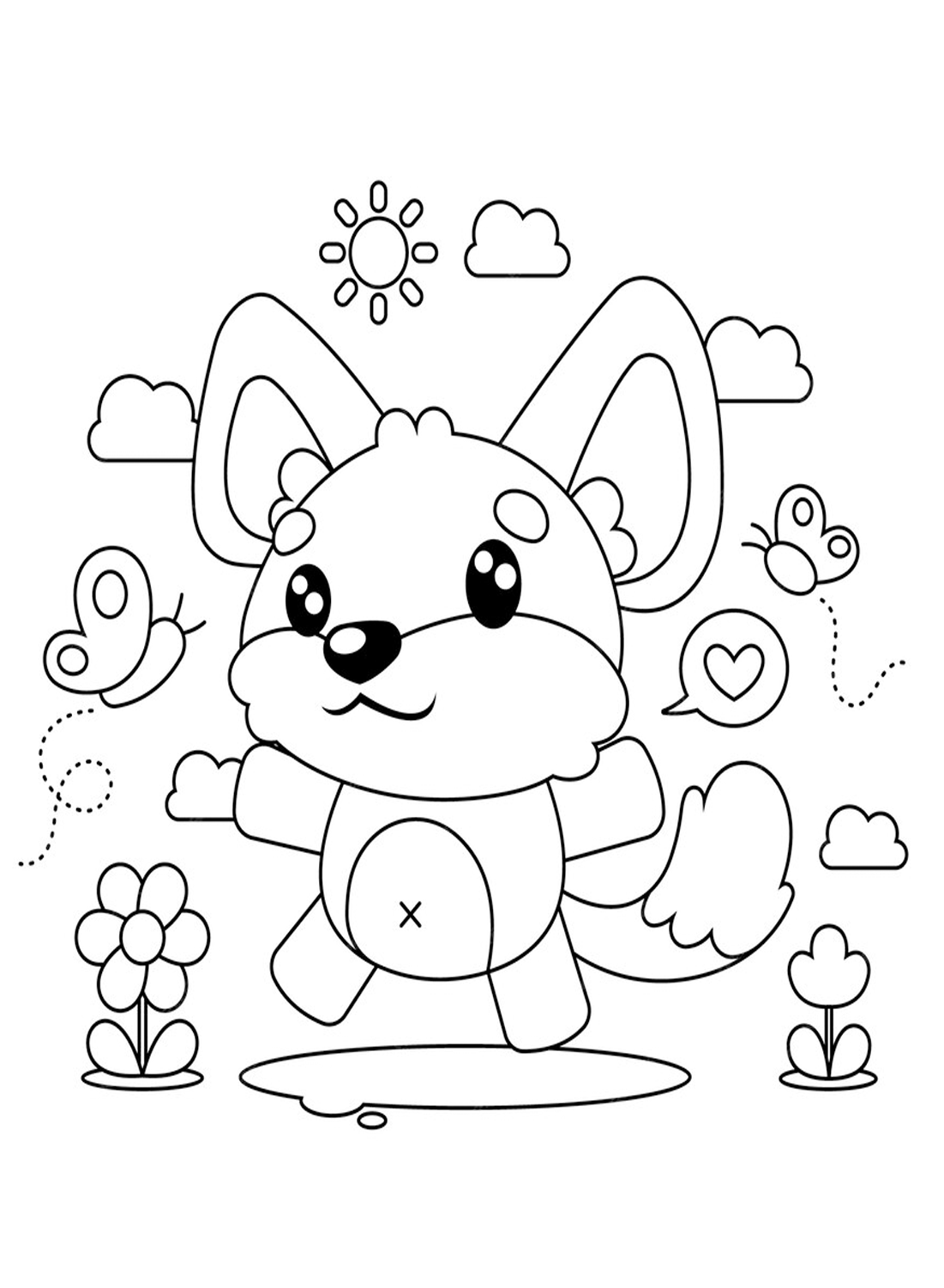 Coloring Sheet Puppy
