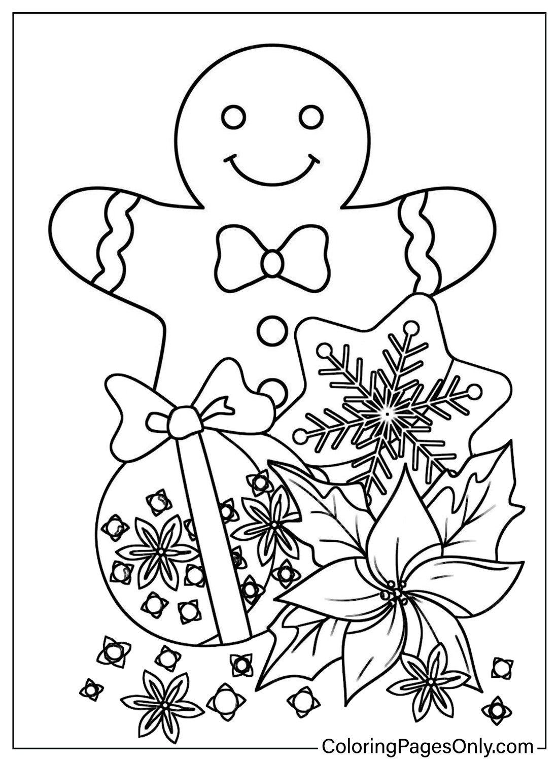 Coloring Sheets Gingerbread Man from Gingerbread Man