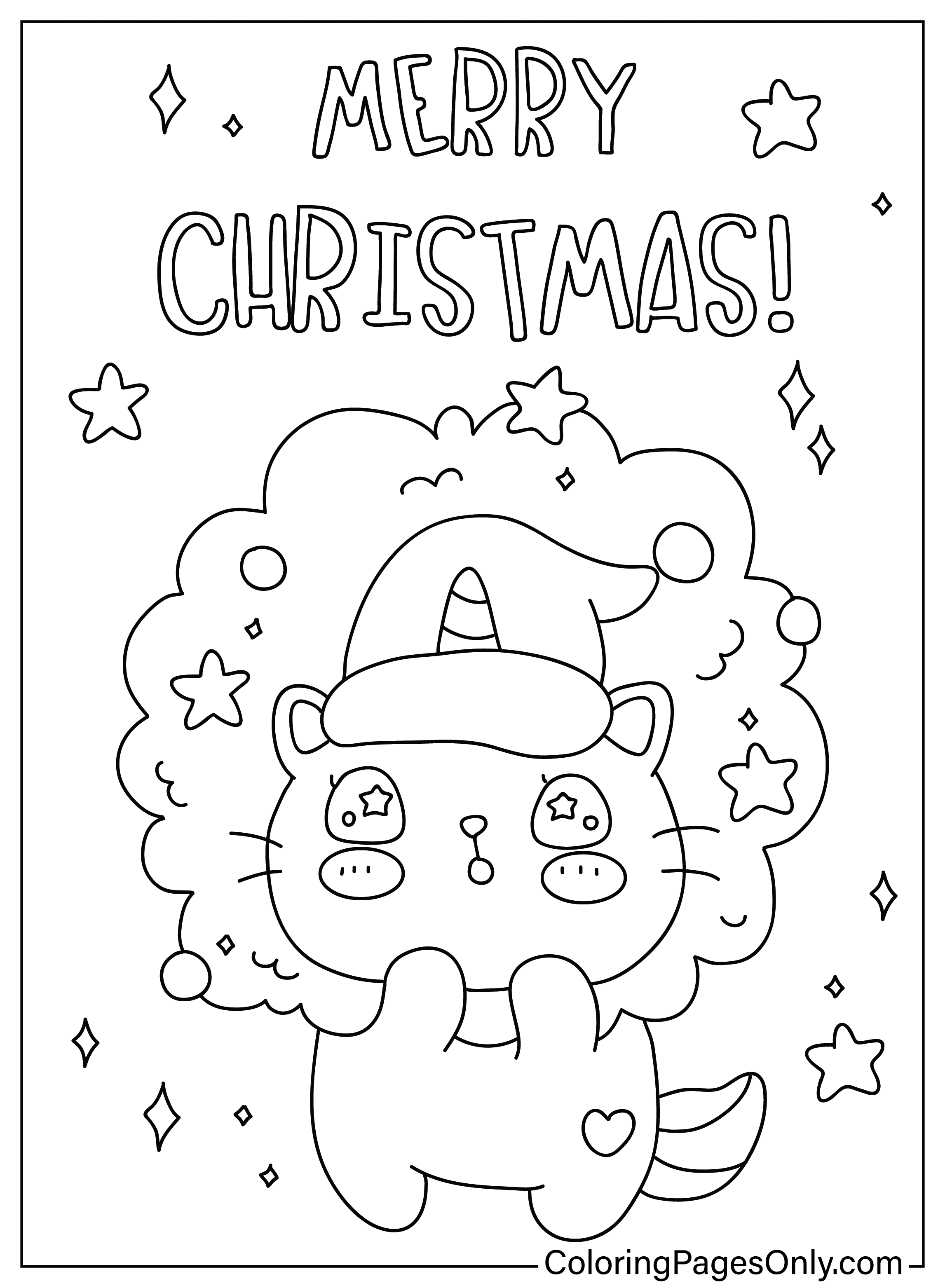 Cute Christmas Coloring Page Pictures
