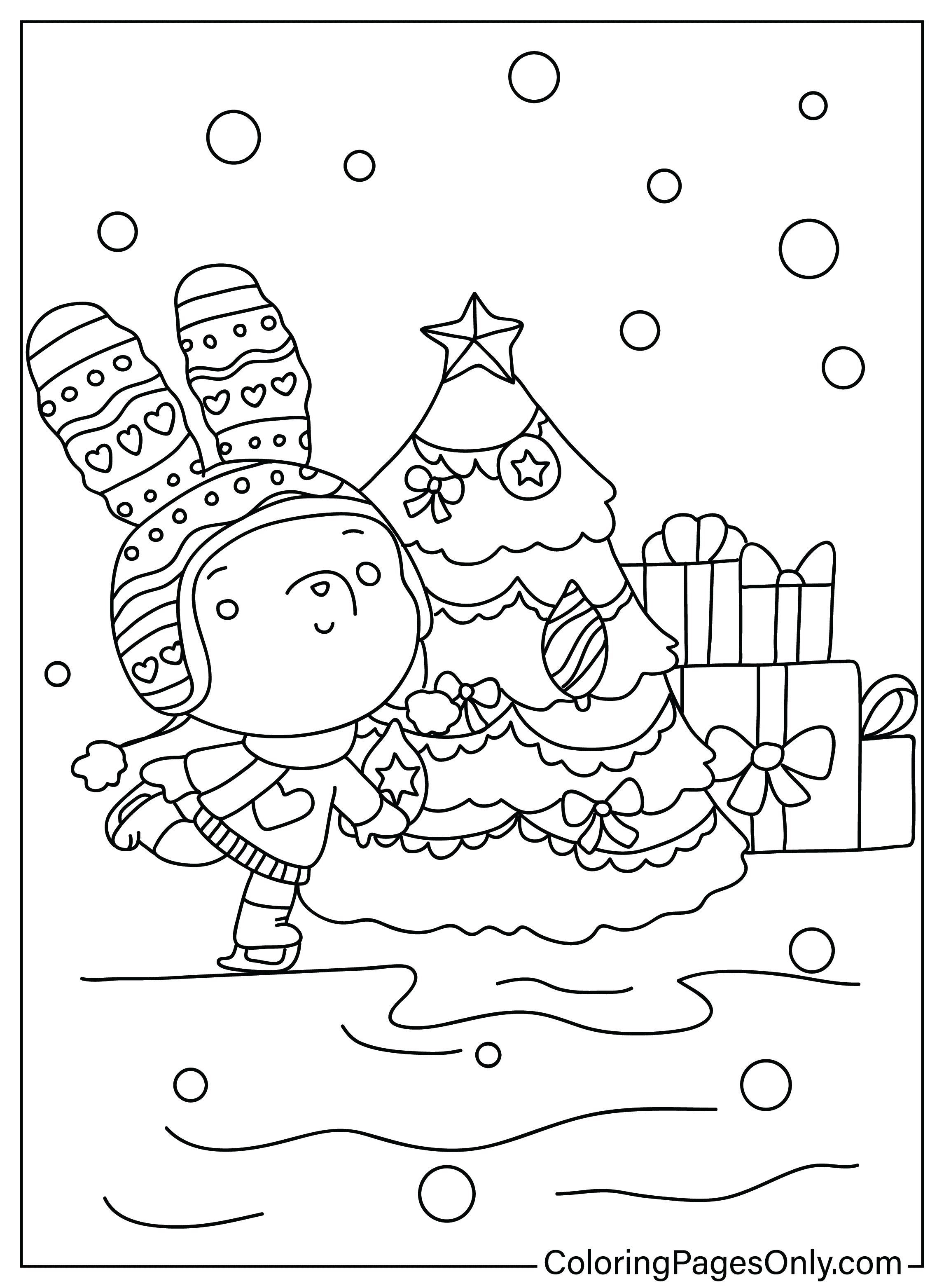 صفحة تلوين عيد الميلاد اللطيفة قابلة للطباعة من Cute Christmas