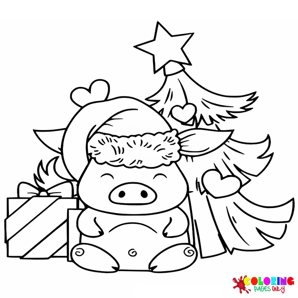 Cute Christmas Coloring Pages