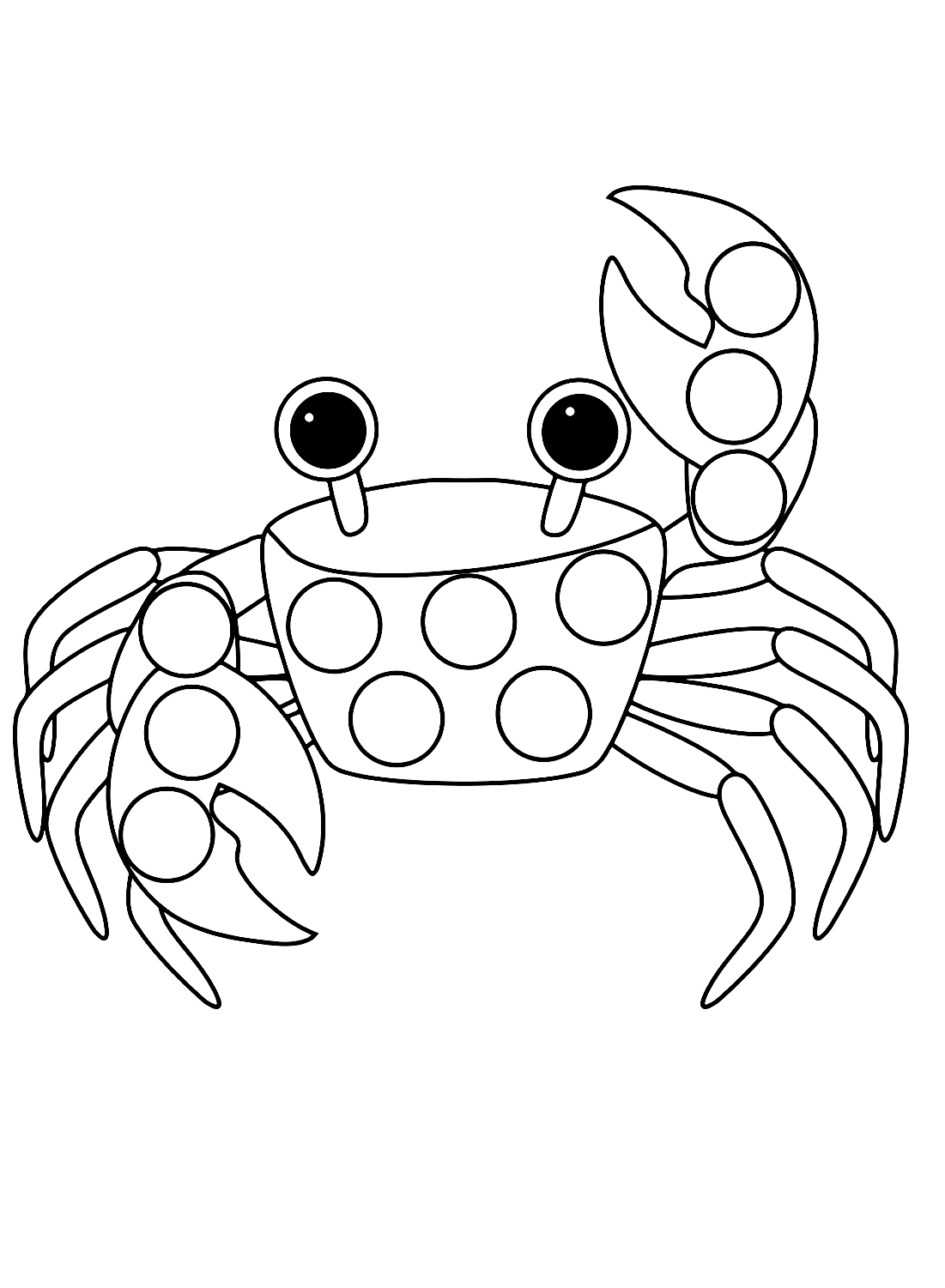 Cute Crab Color Sheet
