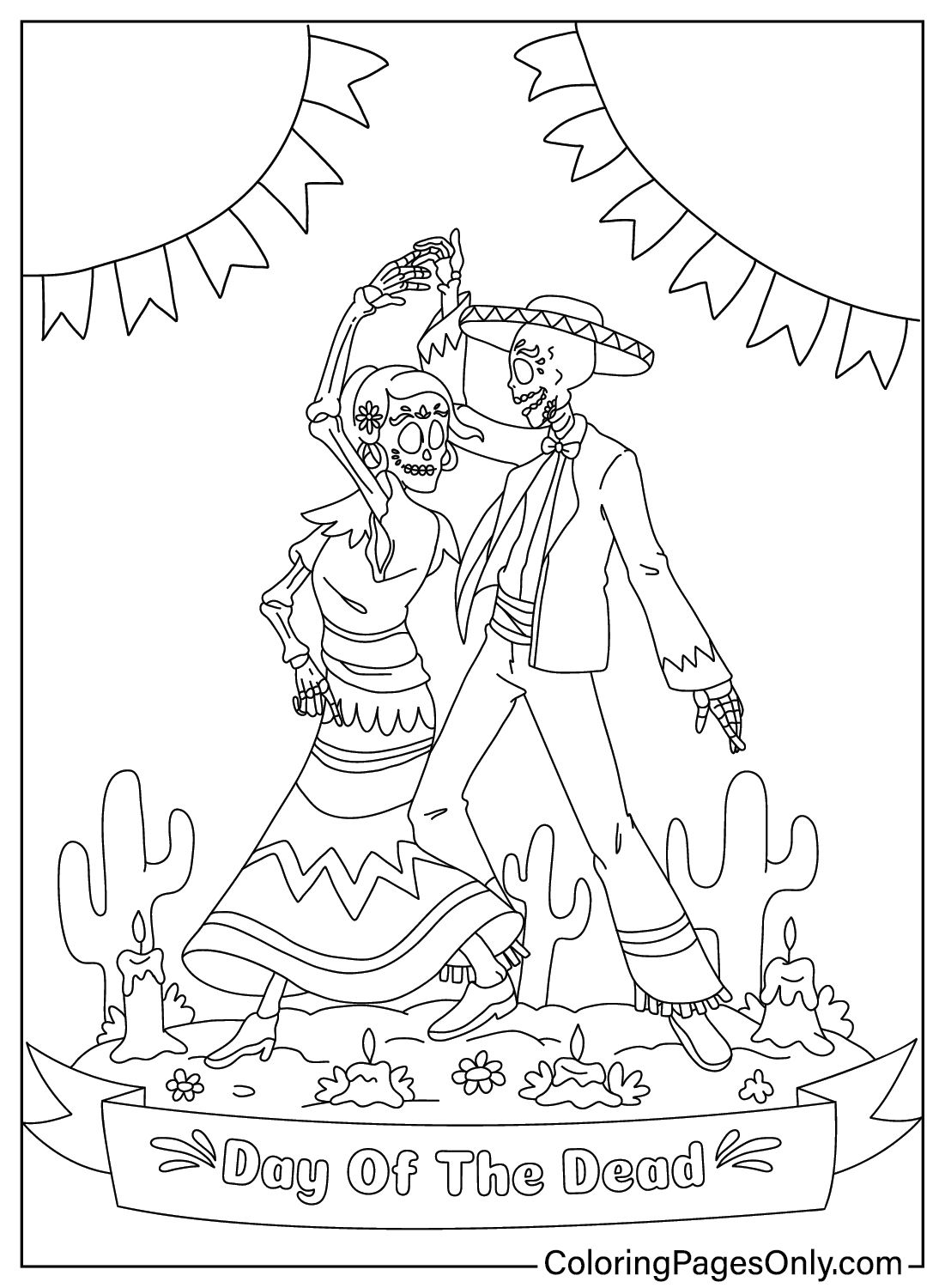 Day of The Dead Coloring