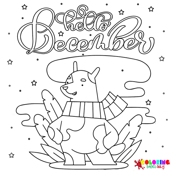 December Coloring Pages