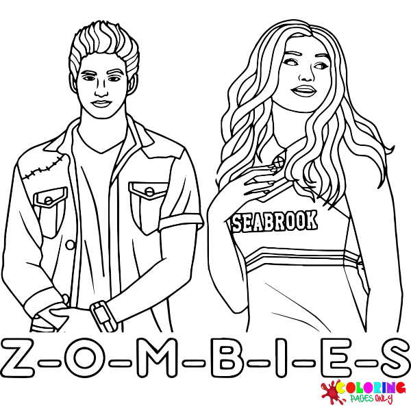 Disney Zombies Coloring Pages