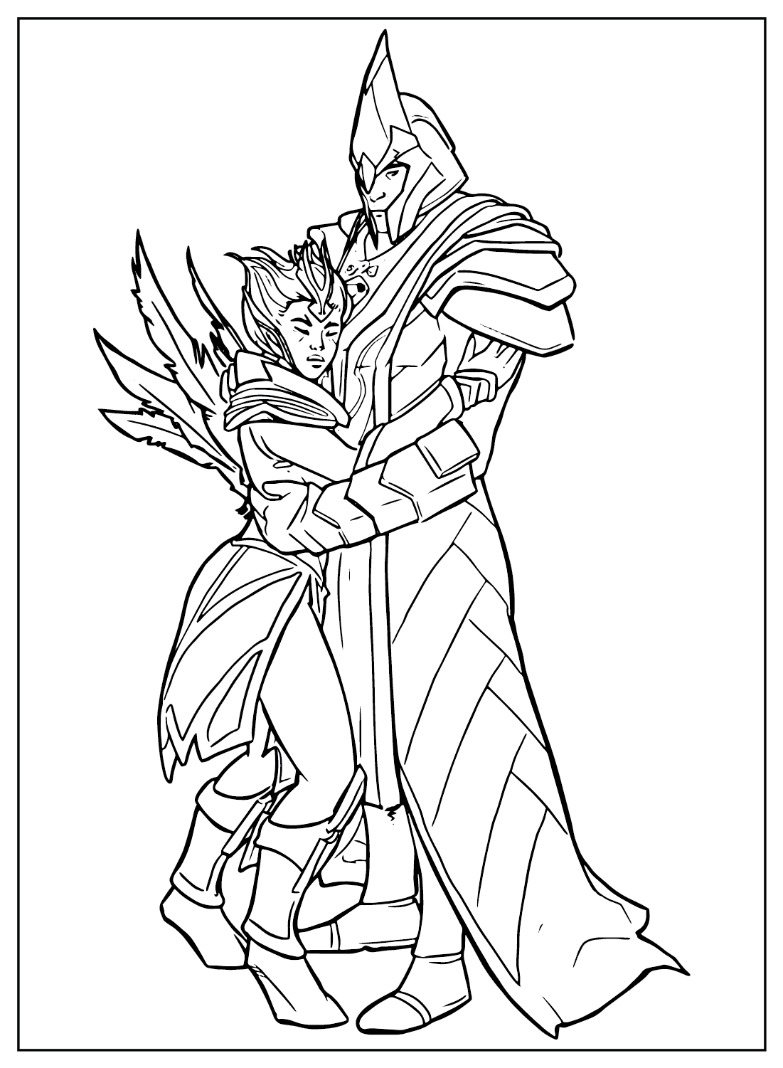 Dota 2 Coloring Page from Dota 2