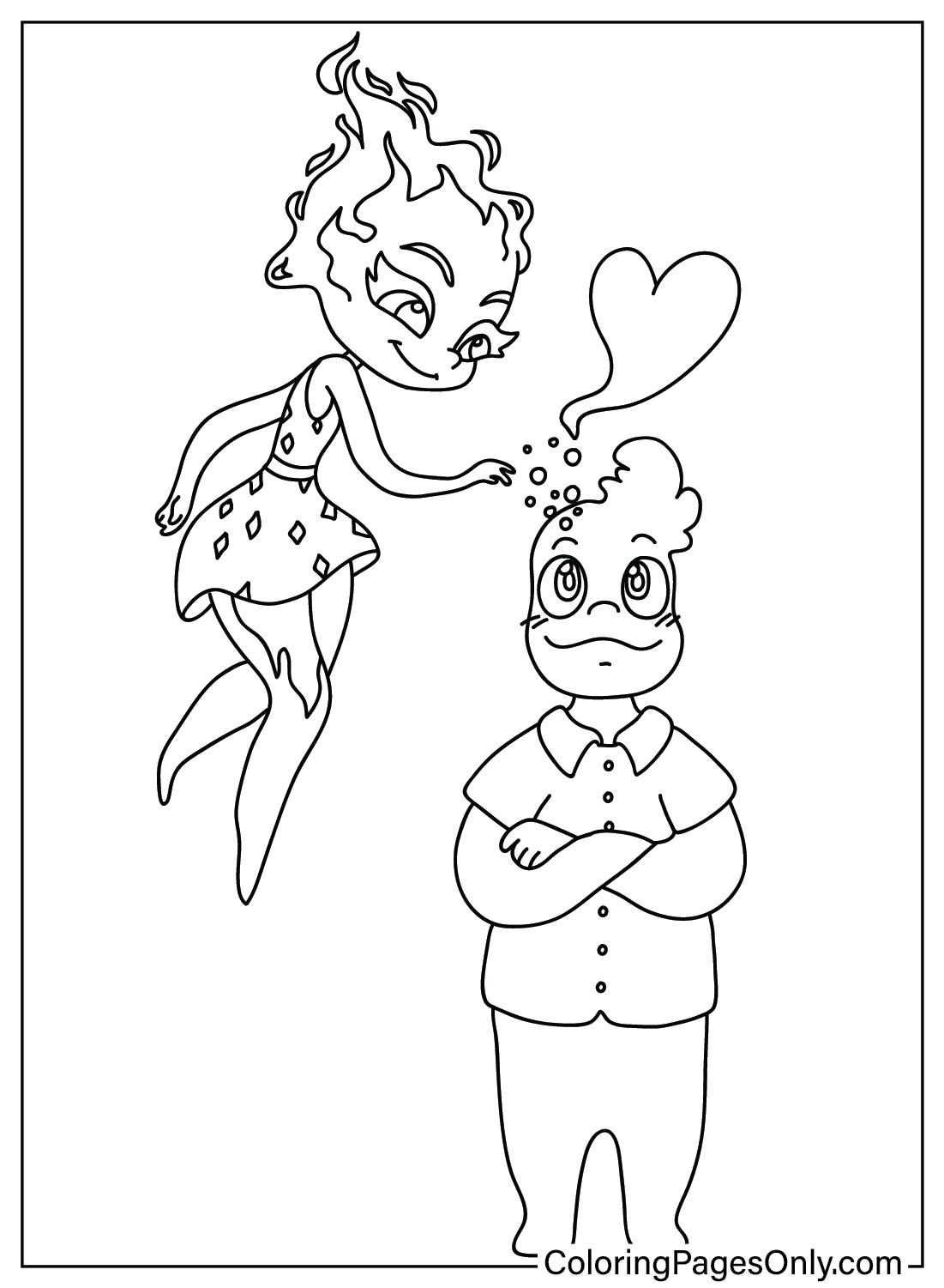 Elemental Coloring Page Free