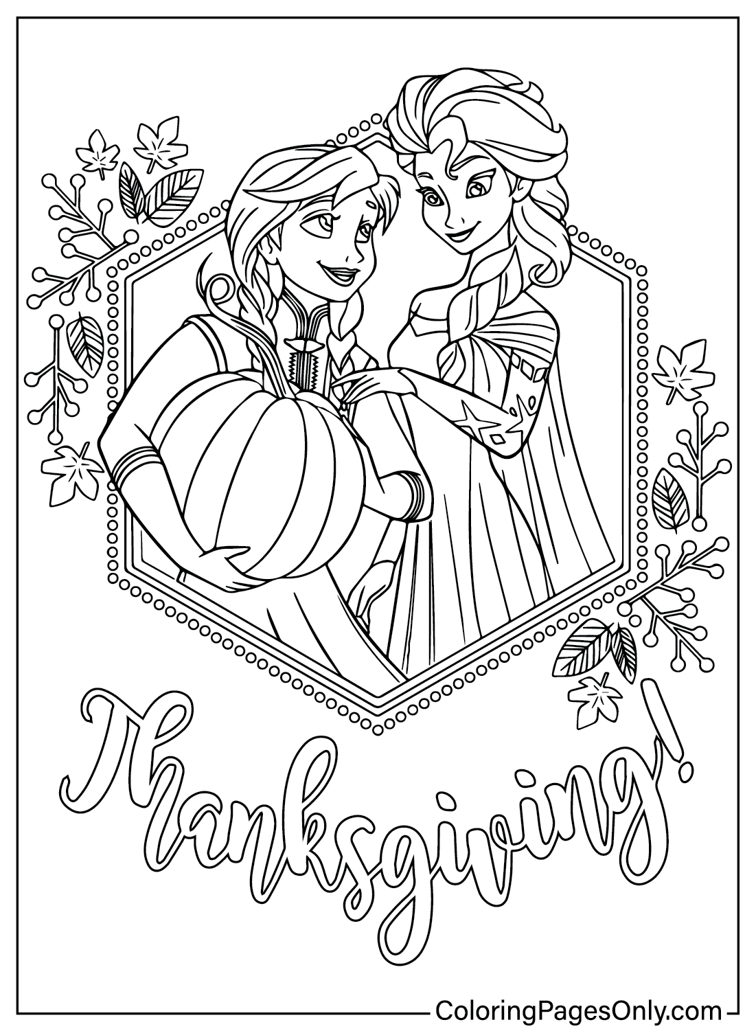 Elsa And Anna Thanksgiving Coloring Page Free Printable Coloring Pages Elsa And Anna Thanksgiving Coloring Page Free Printable Coloring Pages