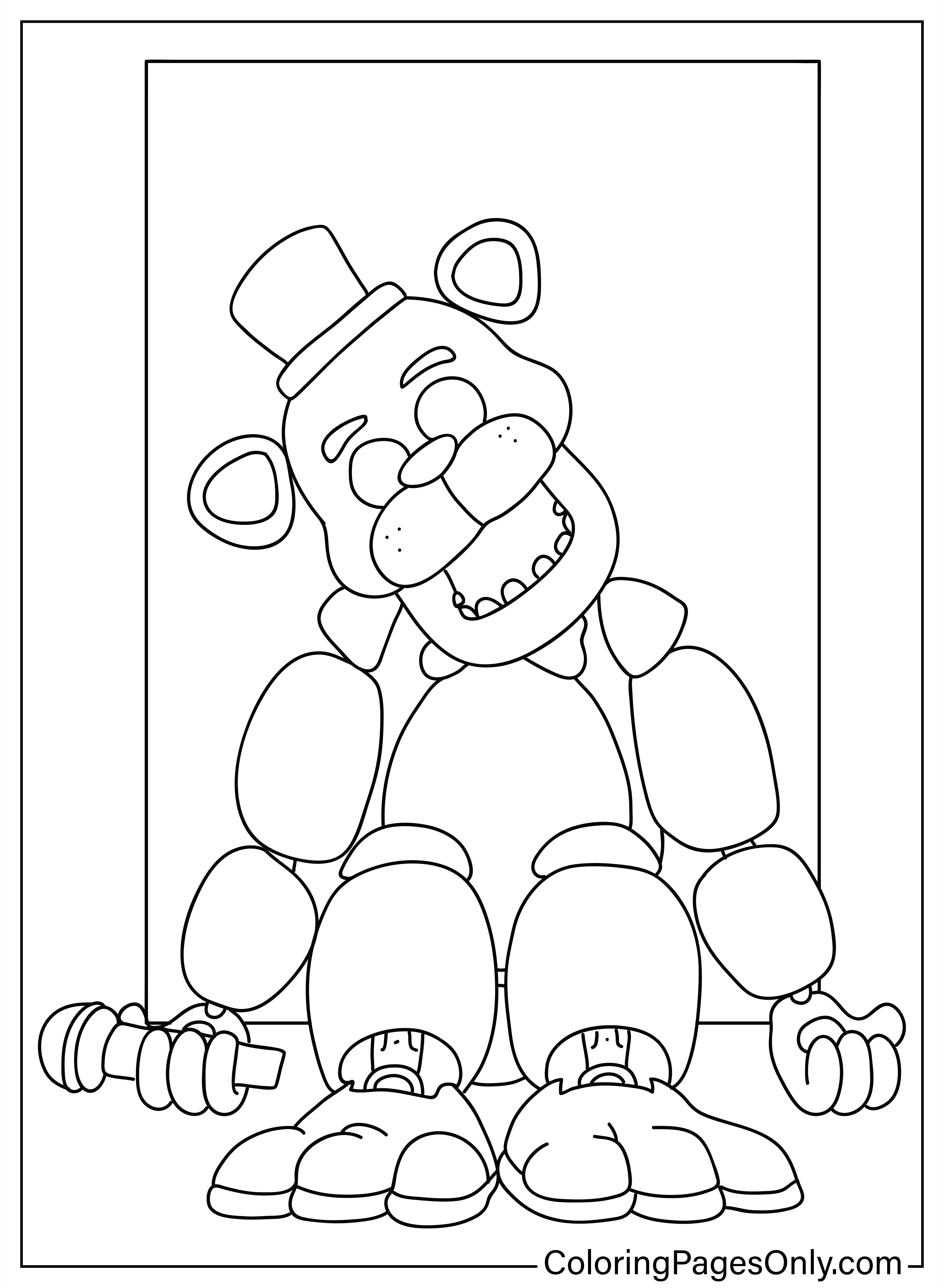 Five Nights At Freddy s Colouring Pages Molon Printable