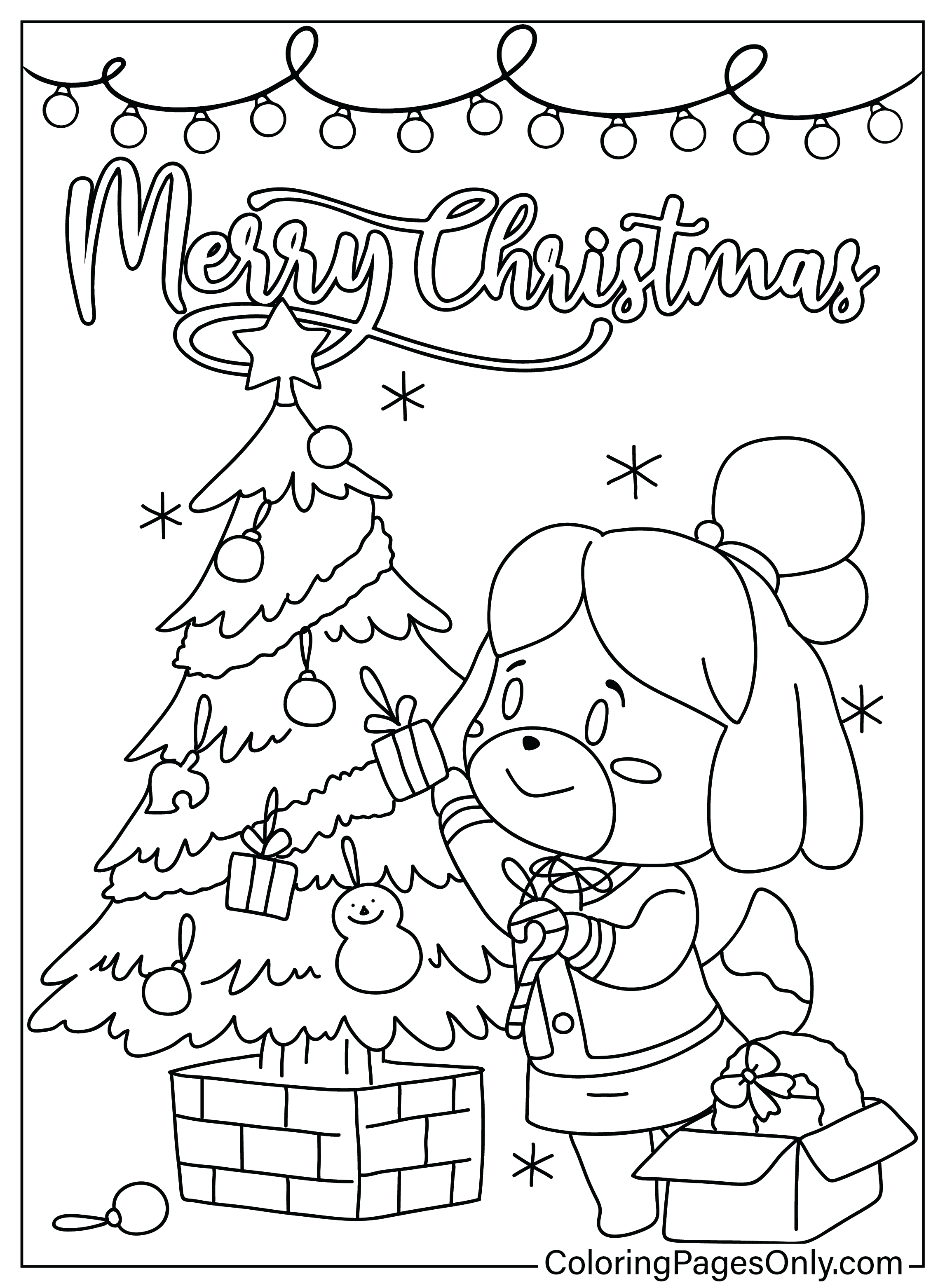 Free Christmas Cartoon Coloring Page Photograph Coloring Home My XXX 