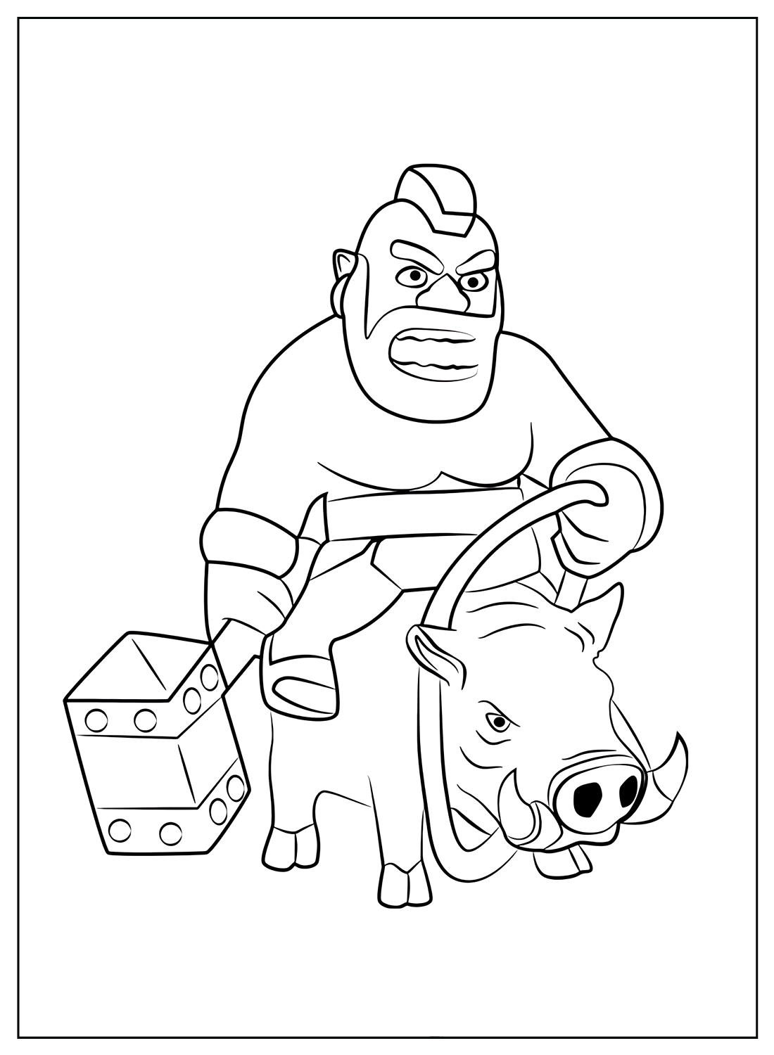 Free Clash of Clans Coloring Pages from Clash of Clans