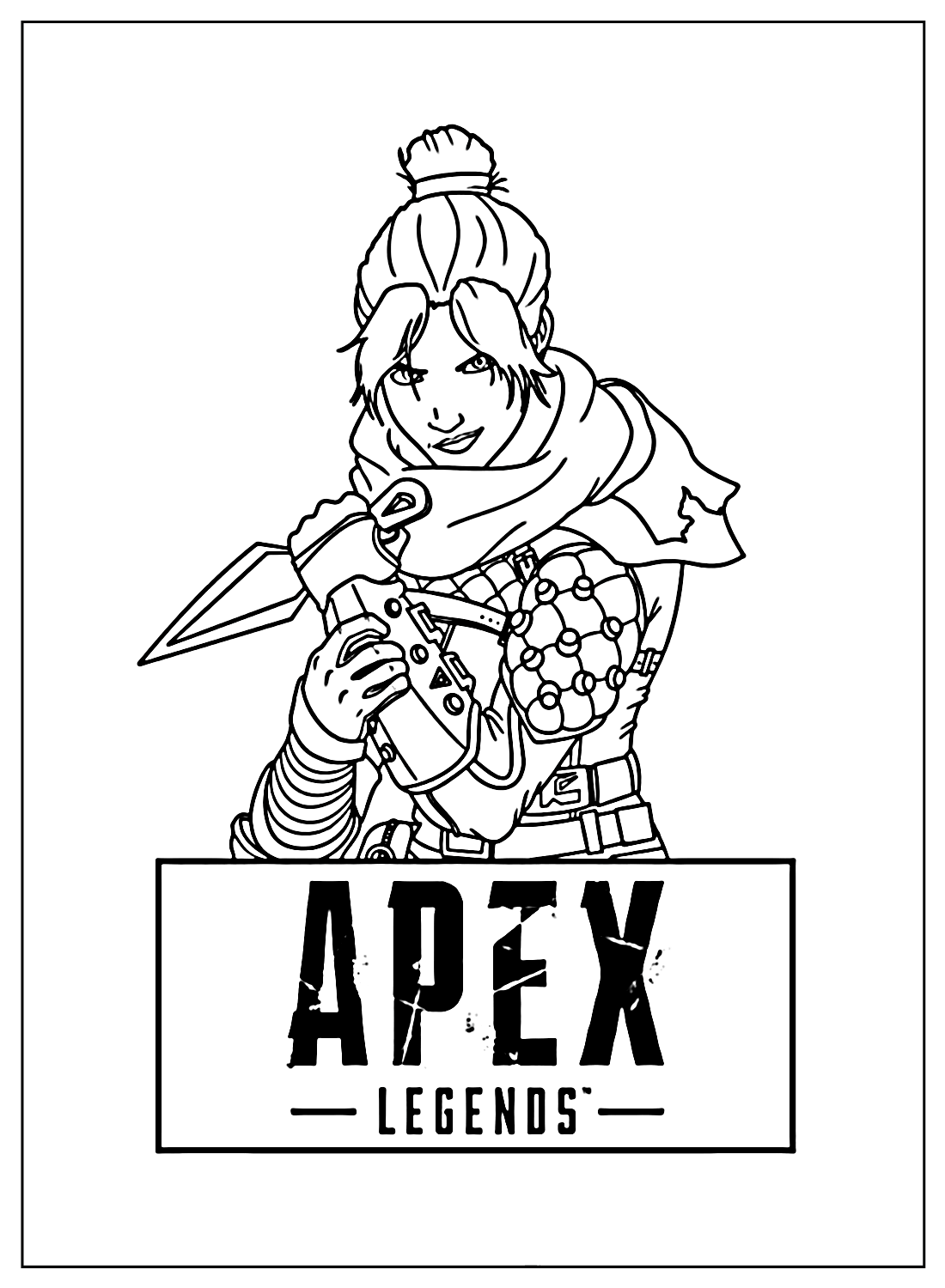 Free Coloirng Page Apex Legends from Apex Legends