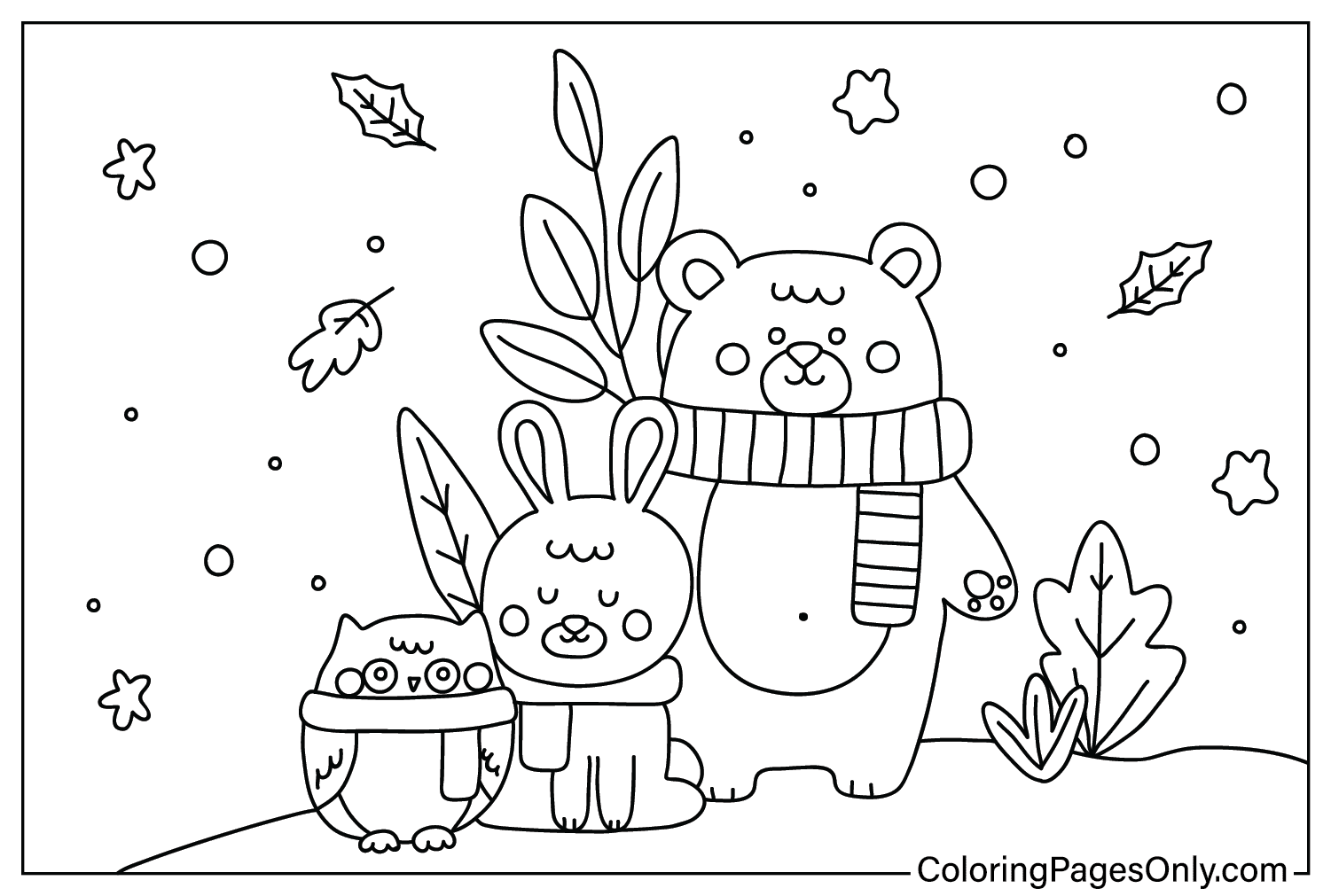 Free Coloring Pages Winter