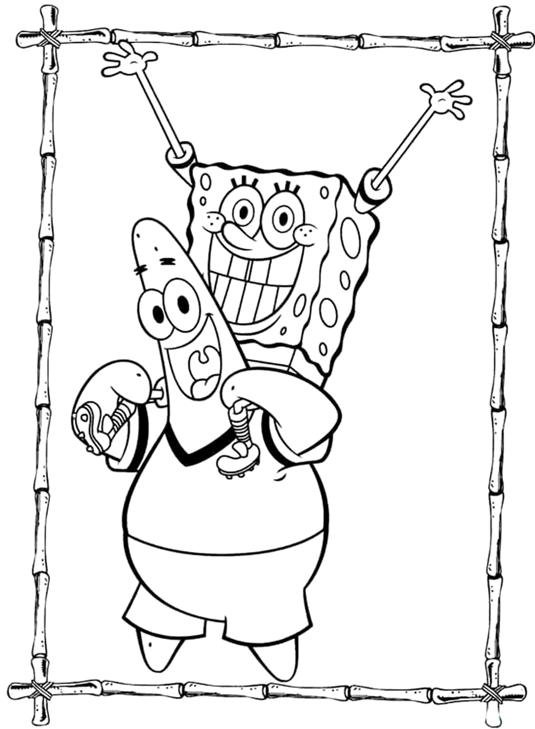 Fun Spongebob Squarepants Color Sheet