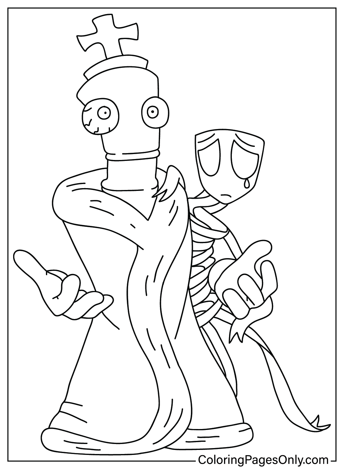 Gangle, Kinger Coloring Page from Gangle