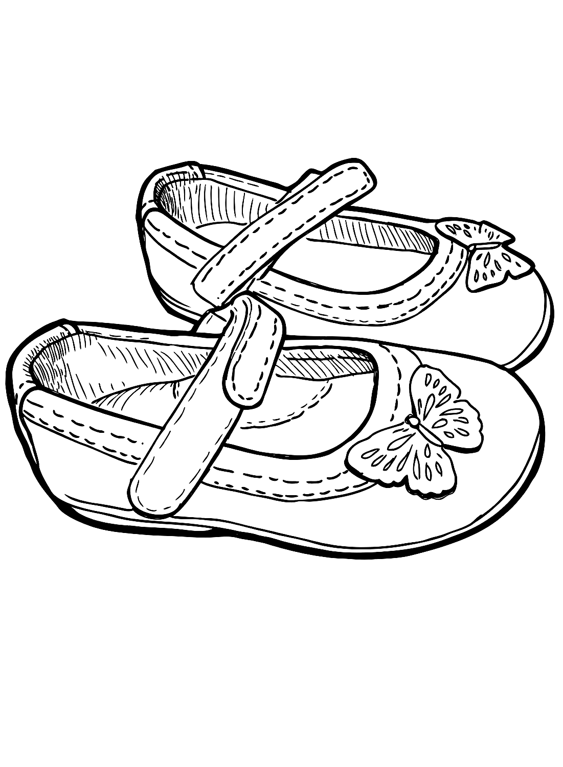 Mädchen-Babyschuh-Farbbild von Shoe