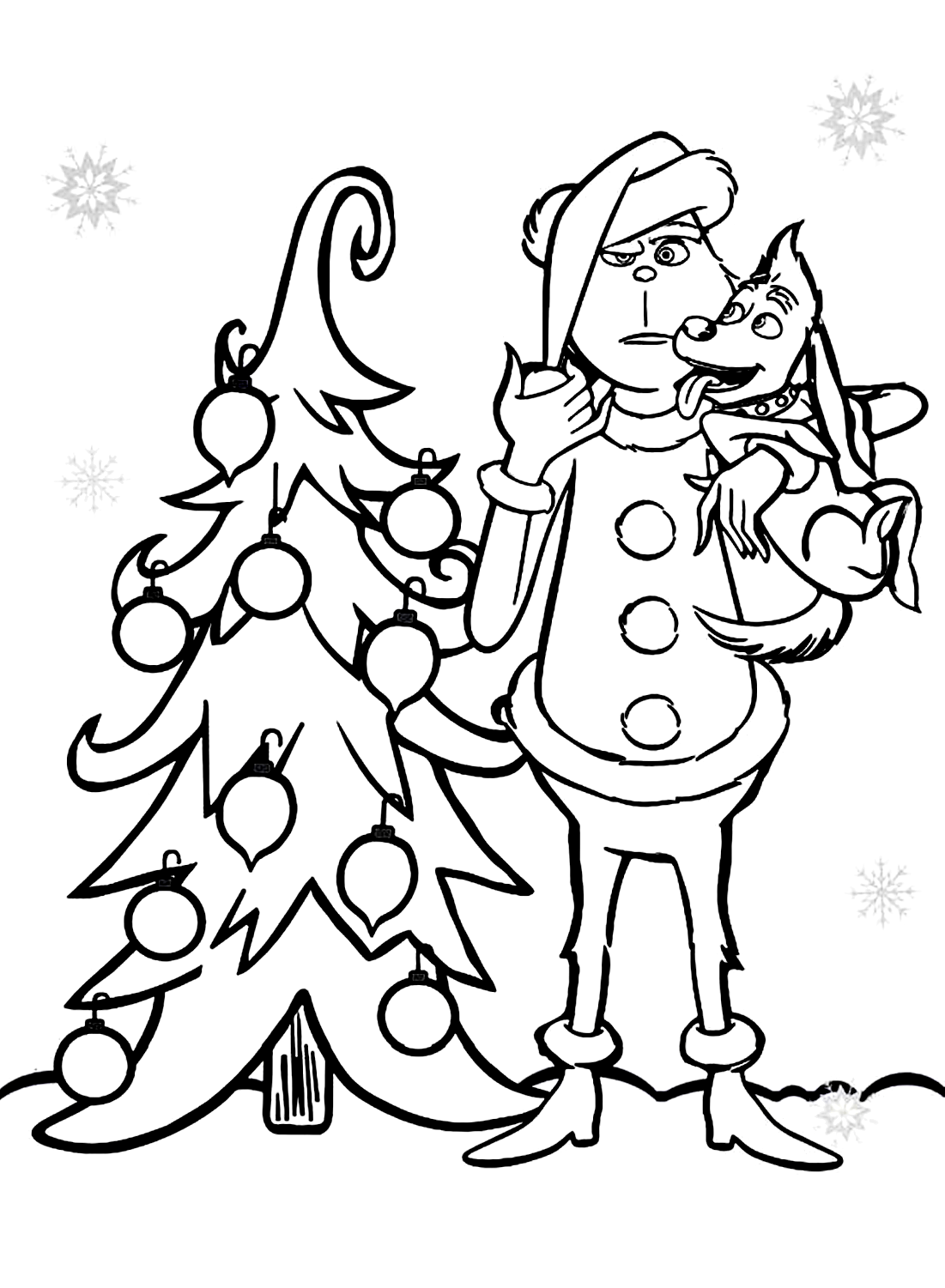 غرينش، شجرة عيد الميلاد وصورة الكلب