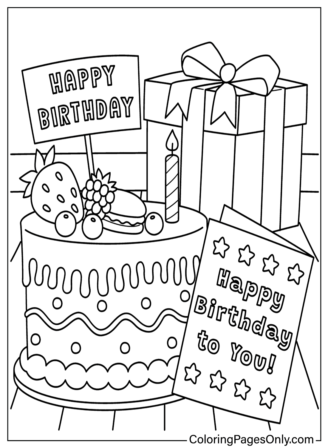 Happy Birthday CardsBirthday Coloring PagesBirthday CardsBirthday 