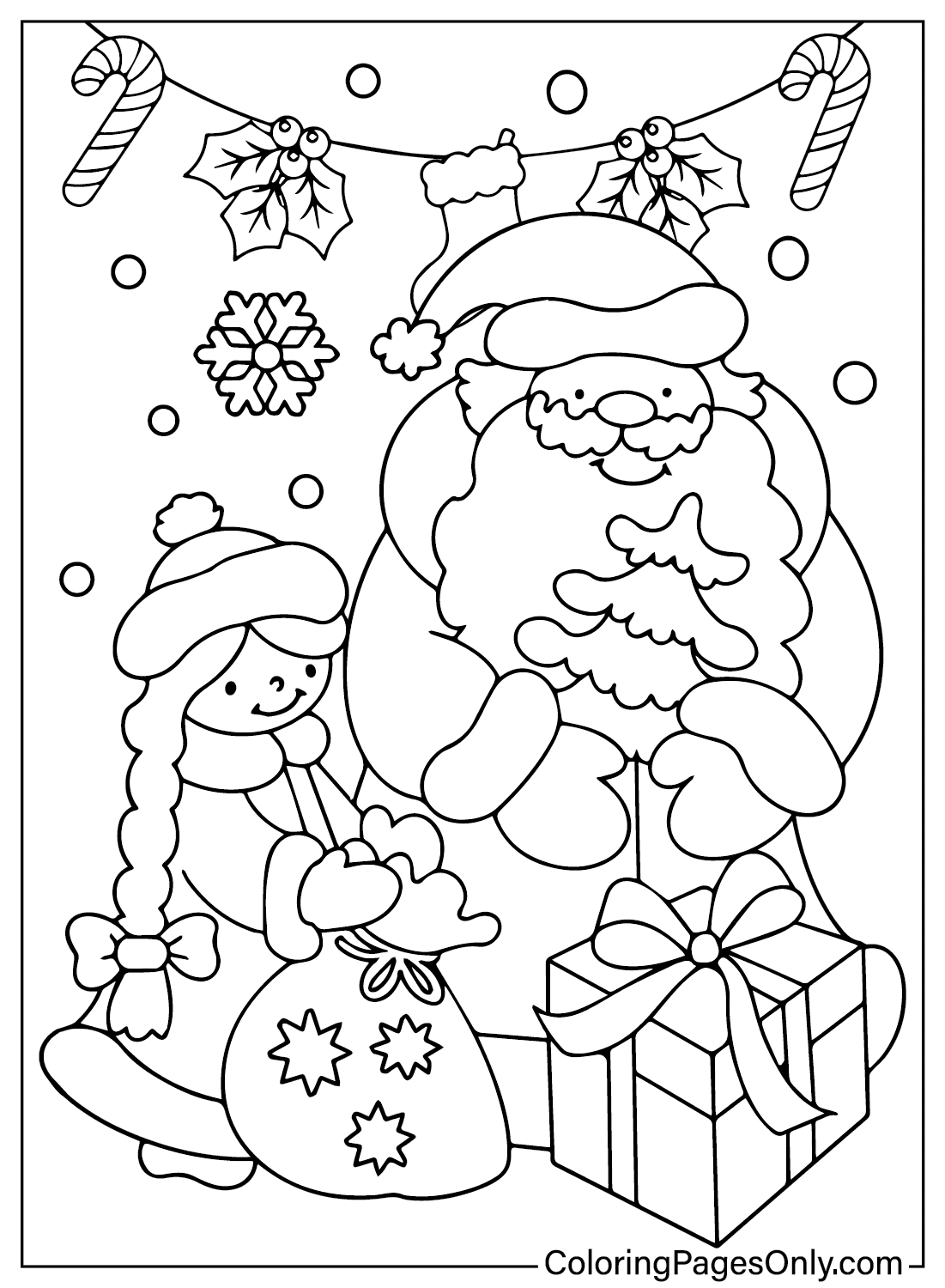 Images Santa Claus Coloring Page