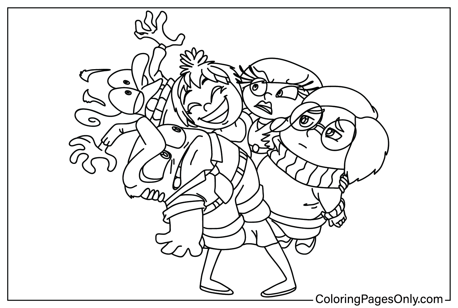 Inside Out 2 Coloring Page for Adults from Inside Out 2