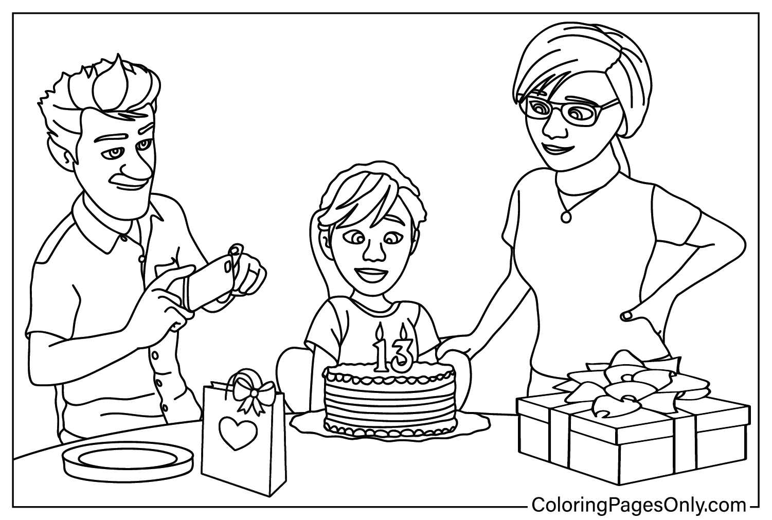 Inside Out 2 Coloring Sheet for Kids - Free Printable Coloring Pages