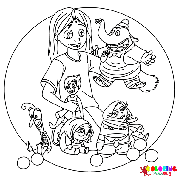 Inside Out 2 Coloring Pages