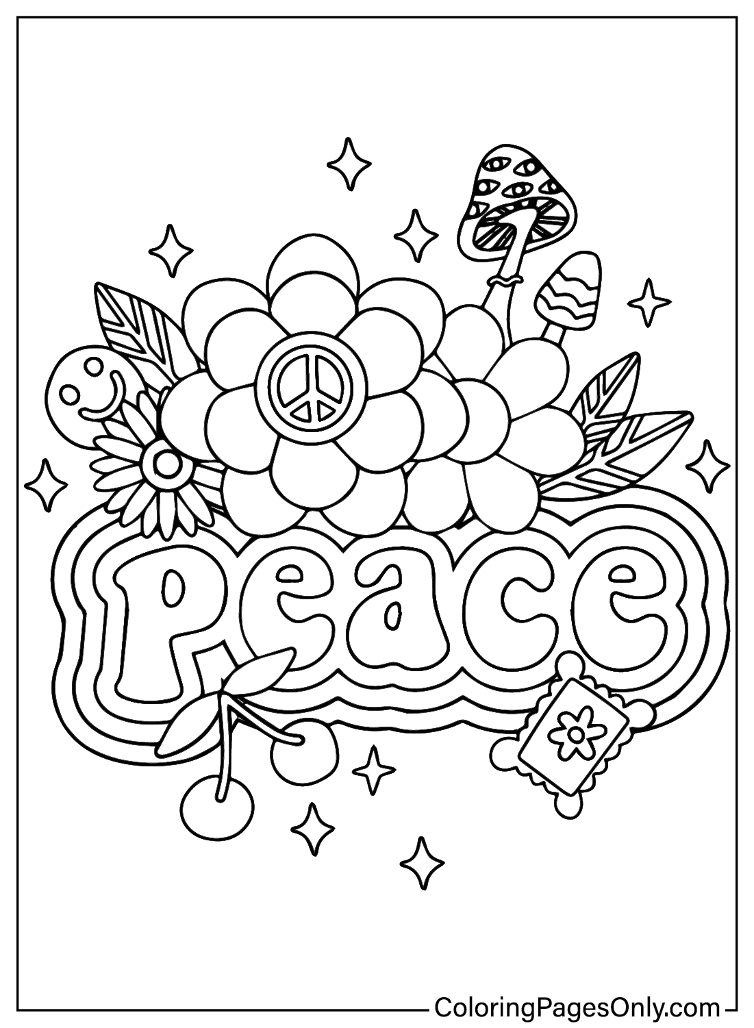 International Day of Peace Coloring Sheet for Kids