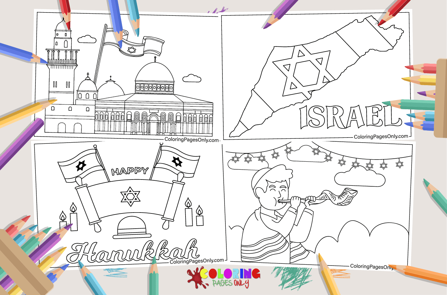 Israel Coloring Page Avatar