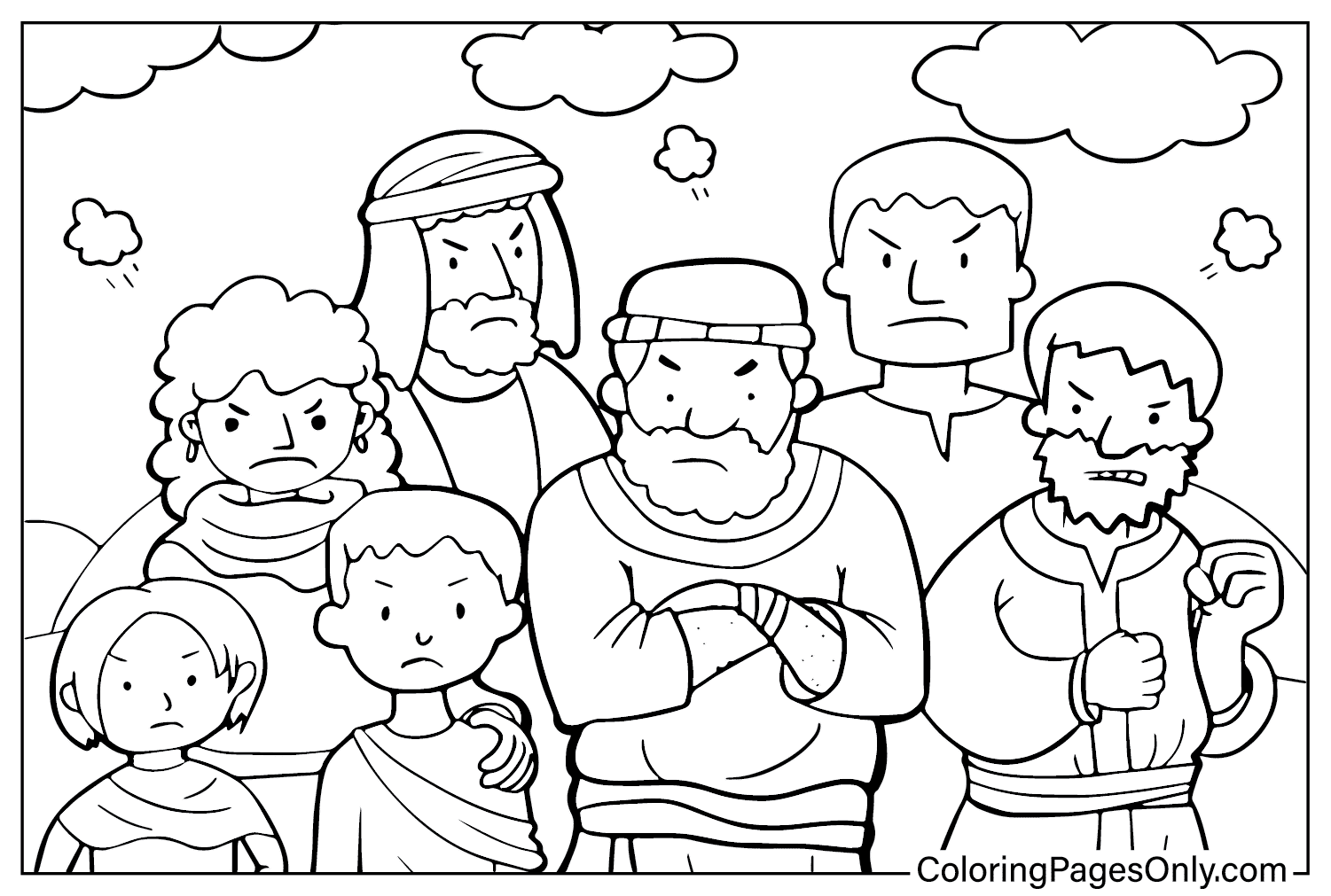 Israel Coloring Page Free from Israel