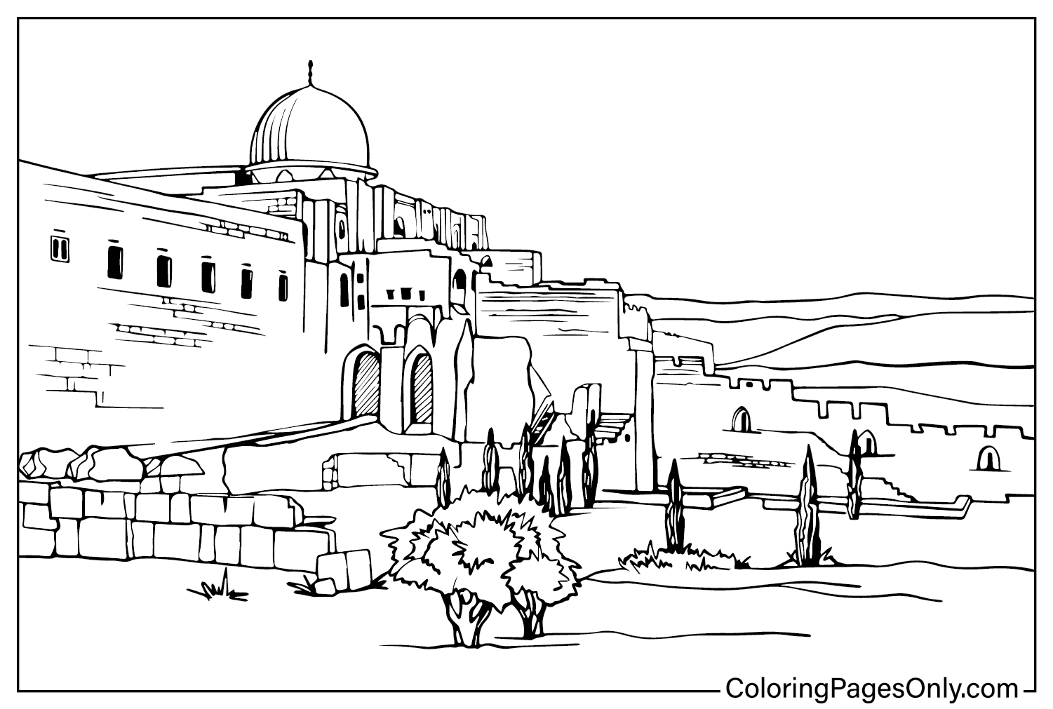 Israel Coloring Page PDF from Israel