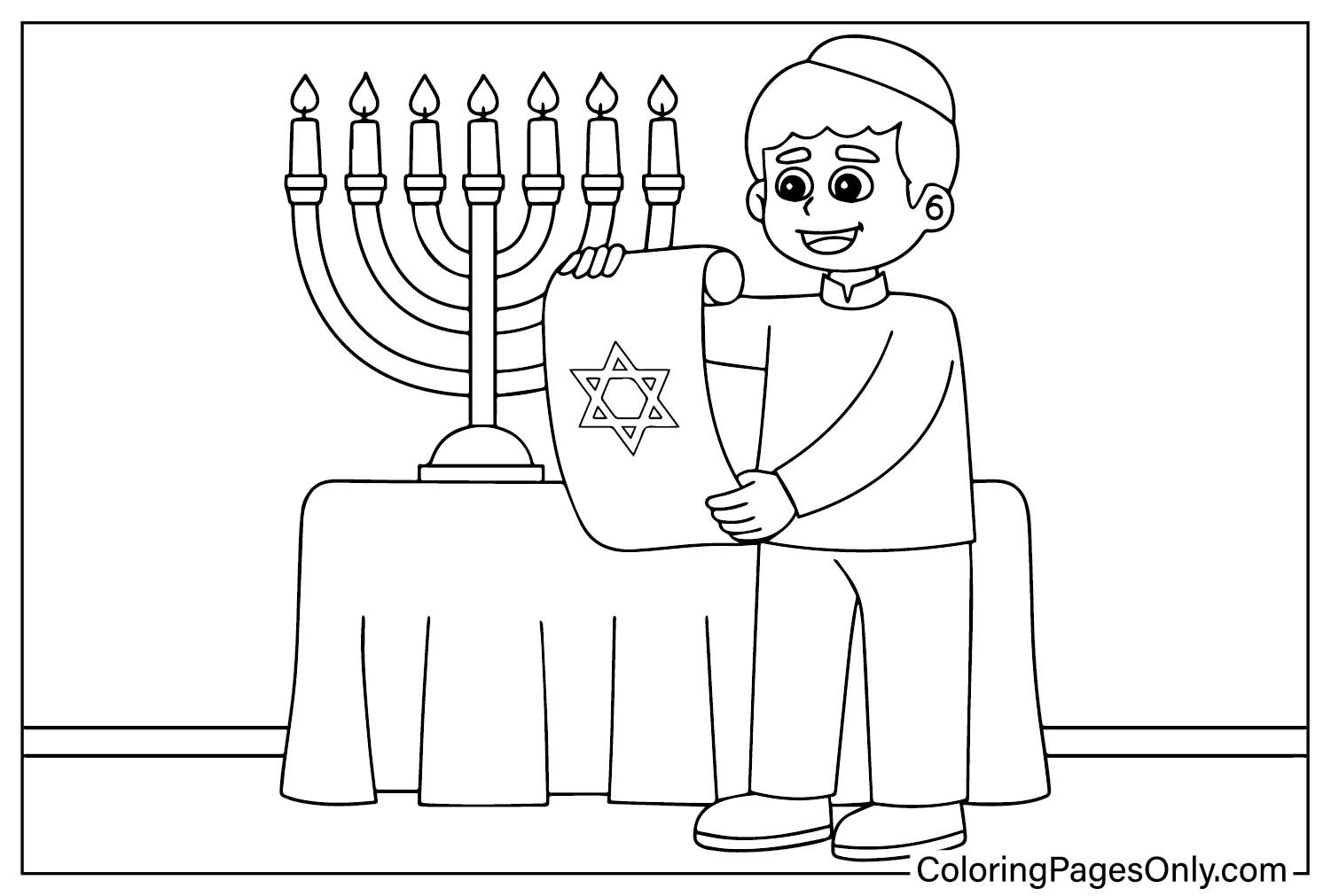 Israel Coloring Page PNG from Israel