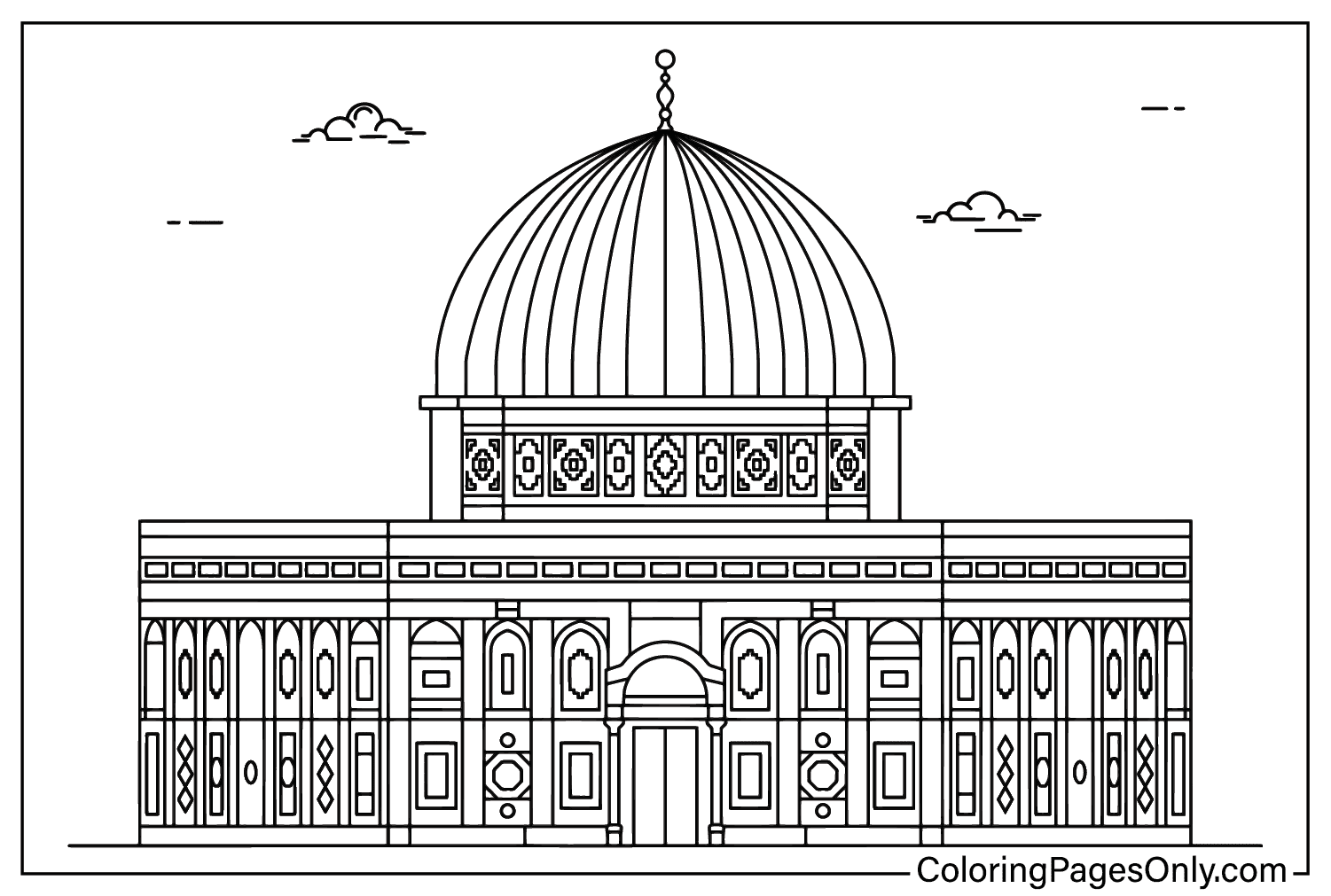 Israel Coloring Page Print from Israel