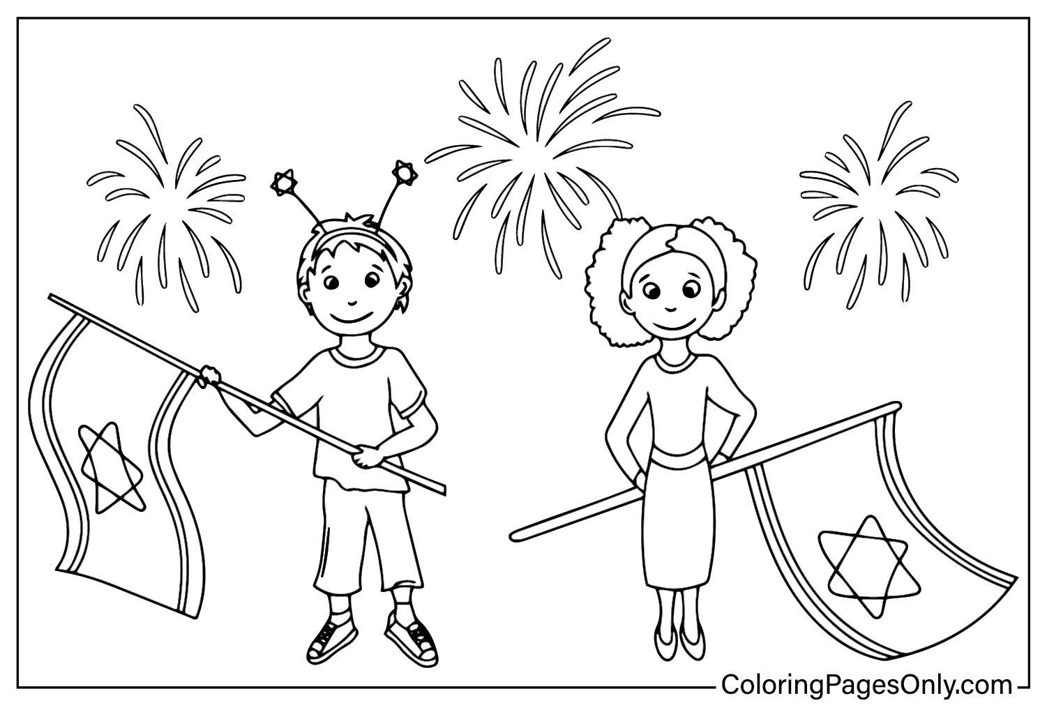 Israel Coloring Page Printable from Israel