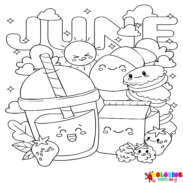 June Coloring Pages