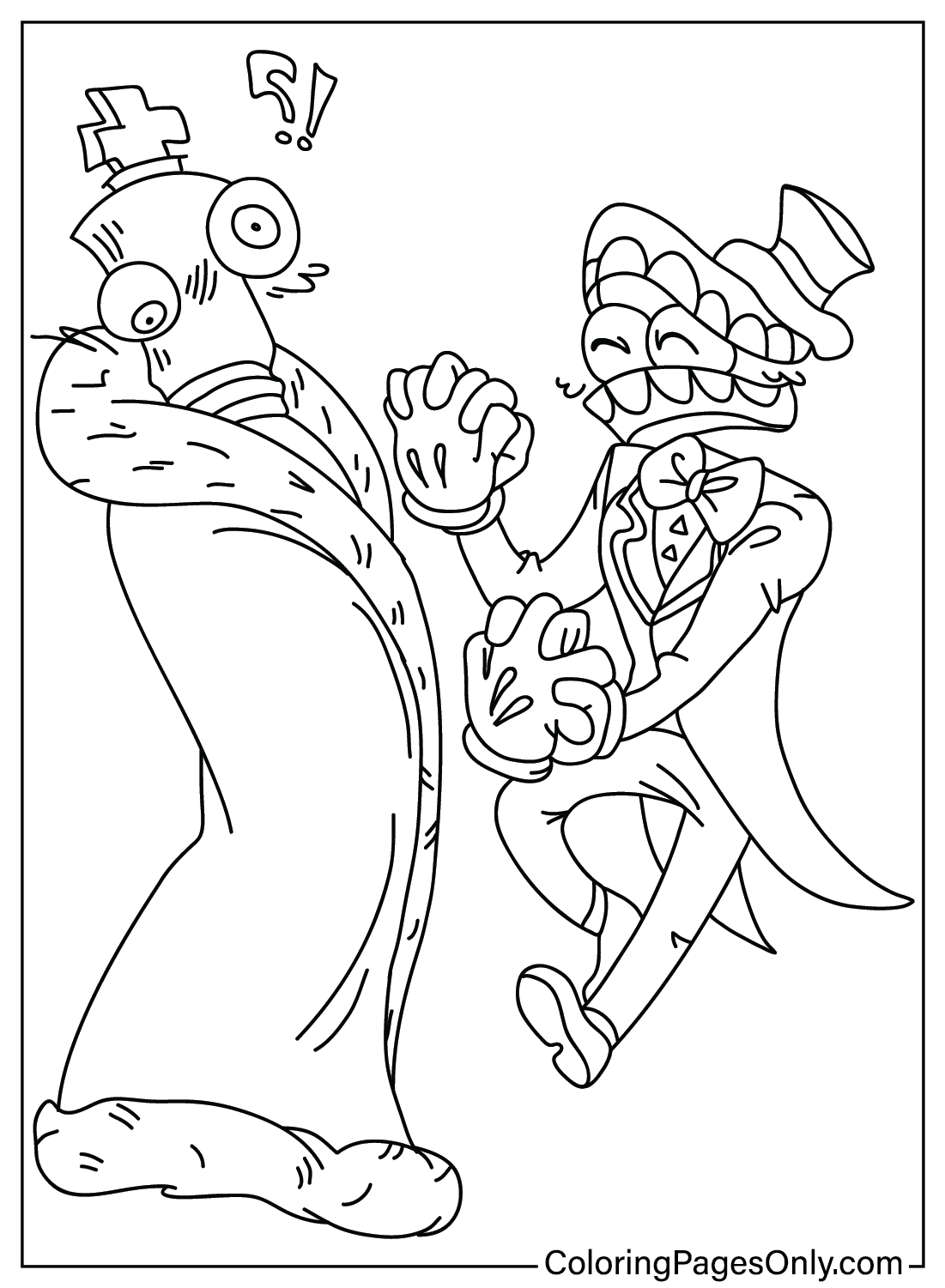 Kinger, Caine Coloring Page from Caine
