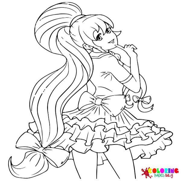 Anime Meisje Kleurplaten Lang Haar