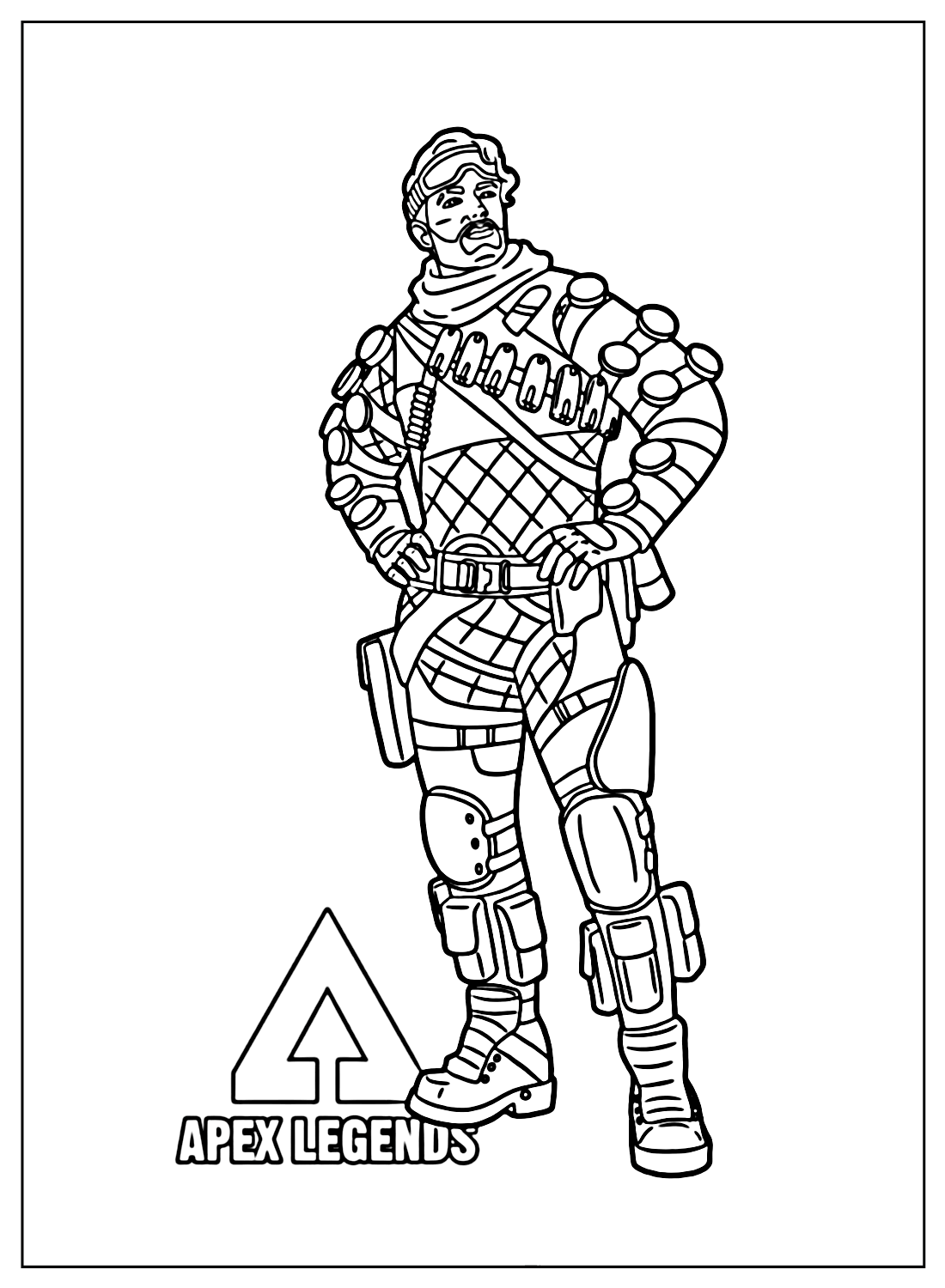 Mirage Apex Legends Coloring Sheets from Apex Legends