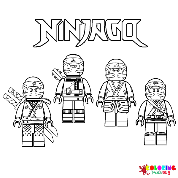 Desenhos para colorir Ninjago