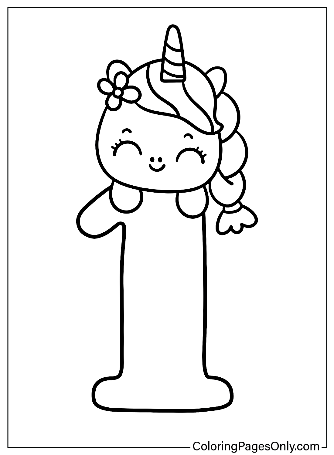 Number Free Coloring Page