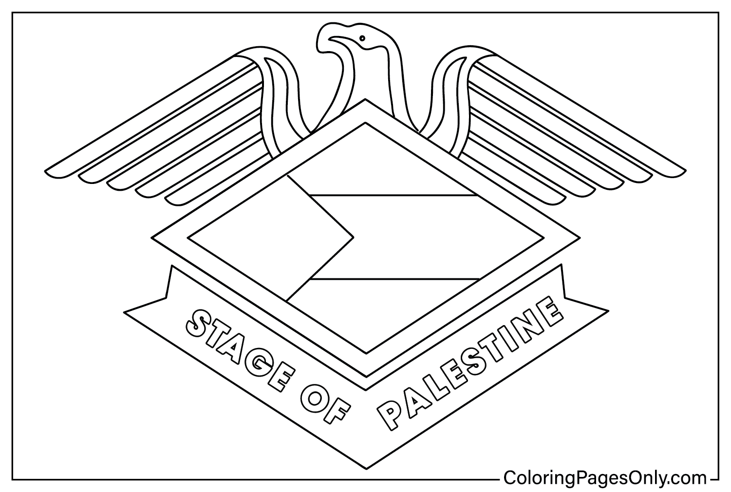 Palestine Coloring Page to Print from Palestine