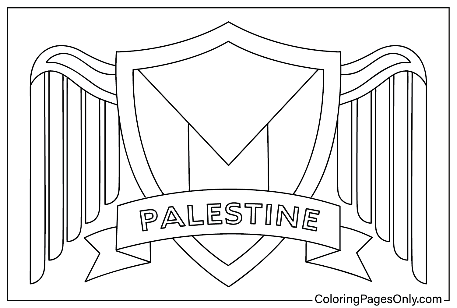 Palestina para colorear