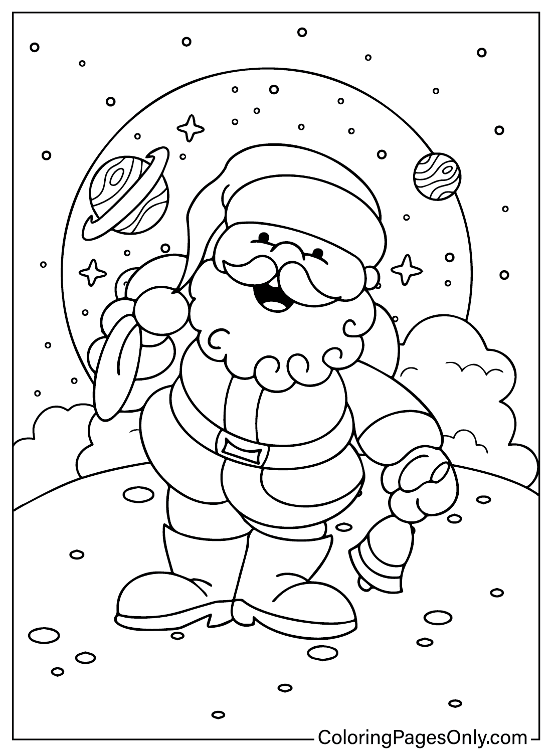 Pictures Santa Claus Coloring Page from Santa Claus