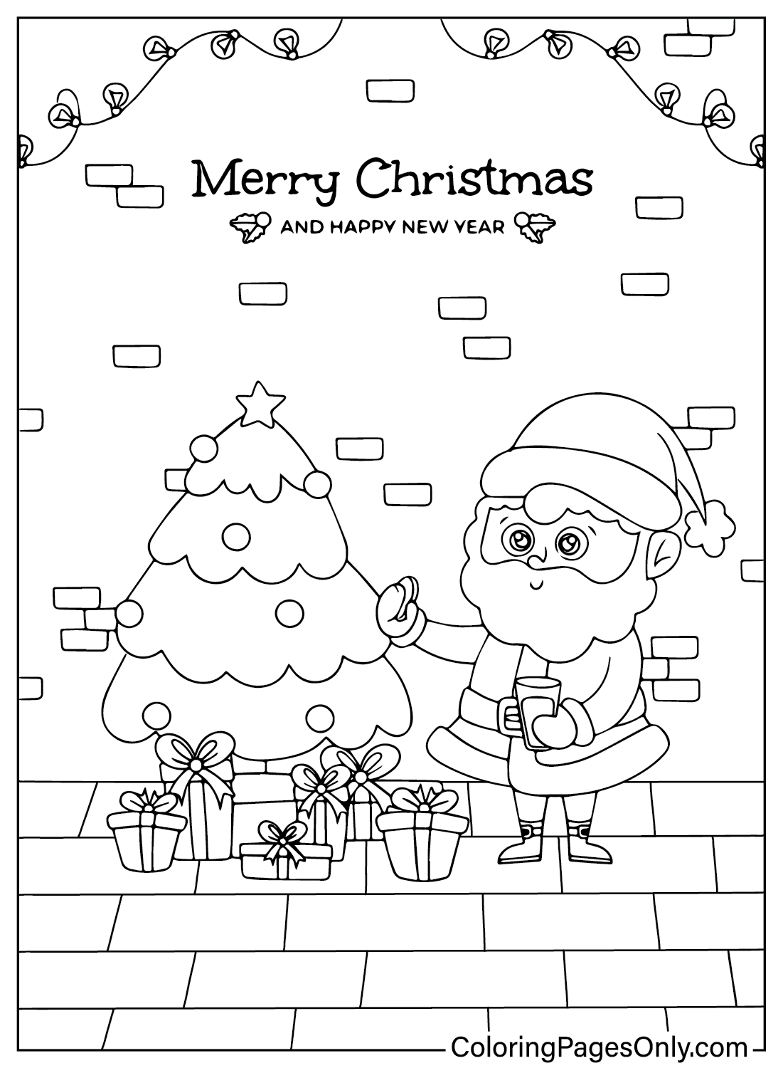 Print Santa Claus Coloring Page